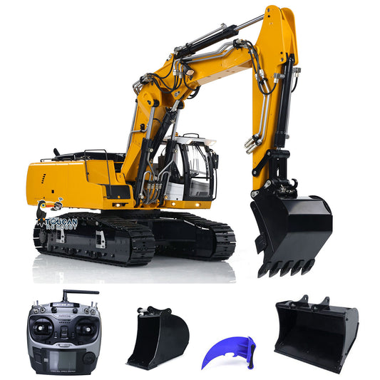 1/14 Radio Control 946-3 Metal Excavator 10 Channels Tracked Excavator Painted Body Rotary Metal Tiltable Bucket Ripper