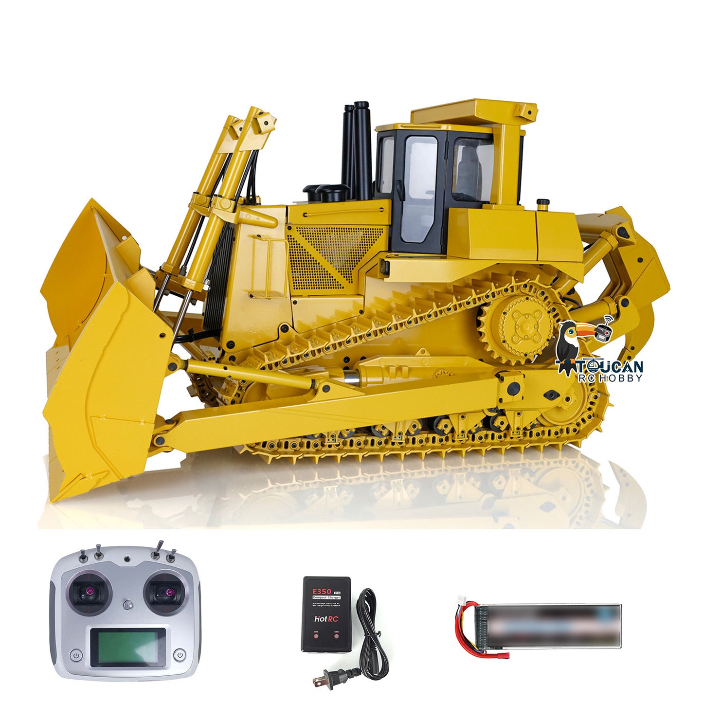 IN STOCK 1/14 Scale JDMODEL Metal RC Hydraulic Bulldozer DXR2 JDM-98 W/ Light Sound Pump Cylinder ESC Motor Battery