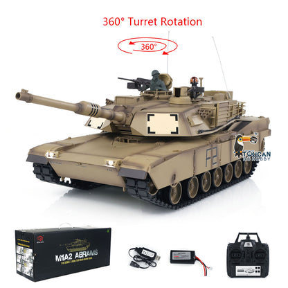 1/16 7.0 2.4Ghz Henglong Plastic M1A2 Abrams RTR RC Tank 3918 W/ 360Degrees Turret Motherboard Speaker IR BB Shooting Unit