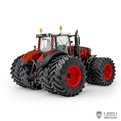 LESU AOUE 1050 4x4 Double Wheeled Farm Truck Metal 1/14 Hydraulic RC Tractor Car Light Smoking Simulation Sound Brushless Motor