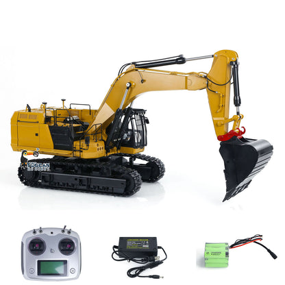 Metal 1/14 RC Hydraulic Mining Excavator 374F Radio Control Construction Vehicle Assembled & Painted FlySky I6S