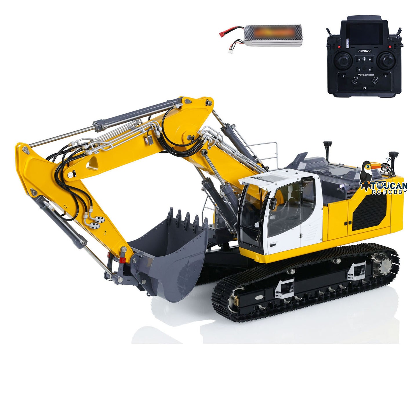 IN STOCK 1/14 LESU LR945 3 Arms RC Hydraulic Excavator RTR Radio Control Digger DIY Model Ready to Run FlySky PL18EV Lite Light System