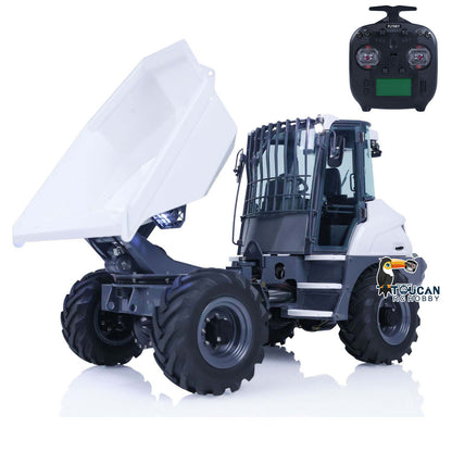 LESU 1/14 4X4 Painted AOUE 6MDX Metal Articulated Remote Controlled Hydraulic Dumper Truck Tipper Car ESC PNP Motor