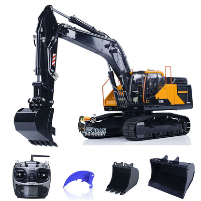 Metal MTMODEL 1/14 2 Arms RC Hydraulic Excavator EC380 Tracked Electric Wireless Control Digger Heavy Machine Vehicles Model