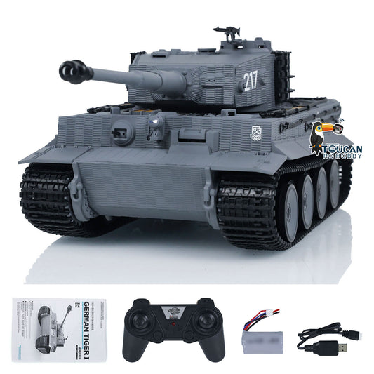 US Stock Taigen 1/24 RC Battle Tank Tiger I Remote Control Military Panzer Infrared Combat Armored Simulation Model DIY