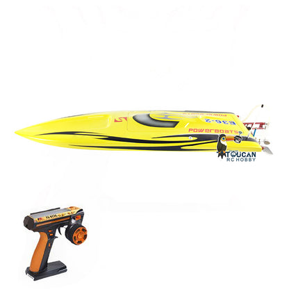 E36 Fiber Glass 2.4Ghz Blue Electric Racing RTR RC Boat W/ Motor Servo ESC Battery Transmitter DIY Model 845*245*130mm 75-80km/h