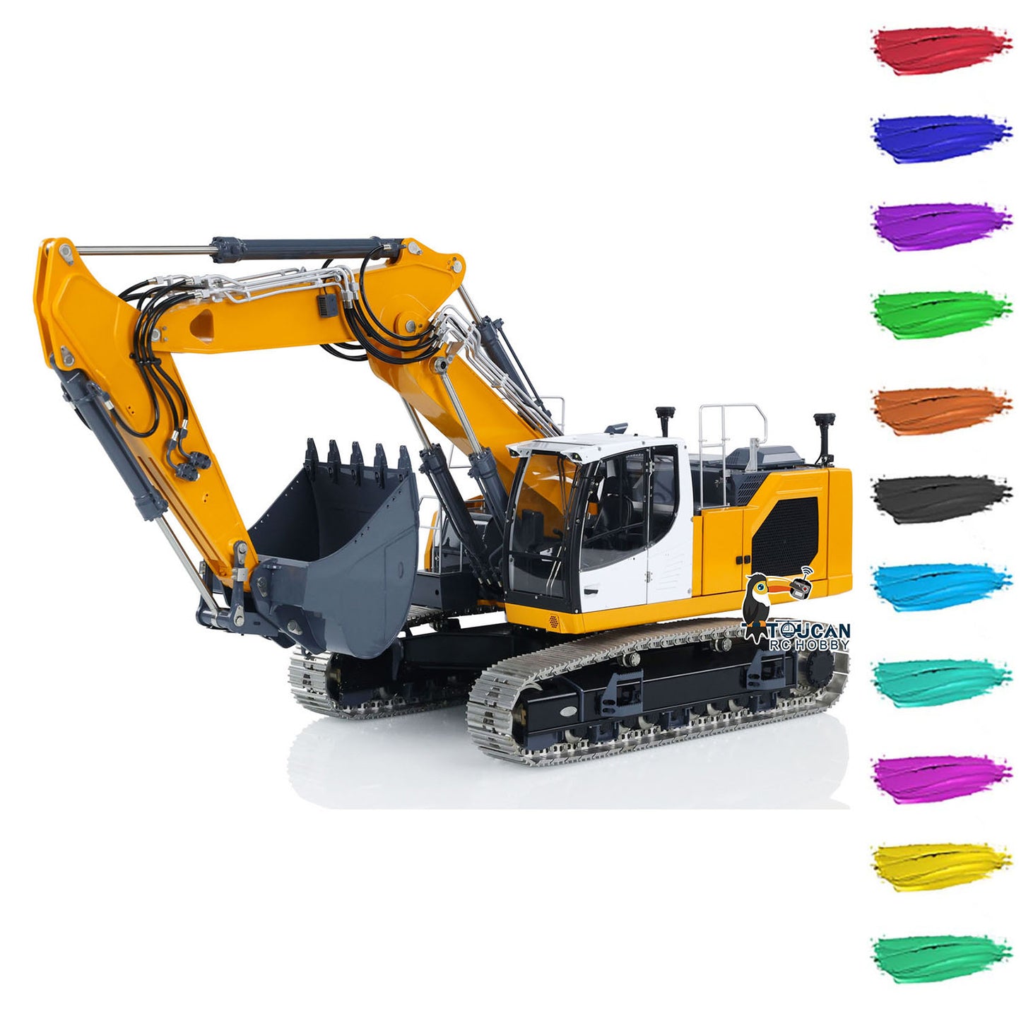 LESU 3-Section Arm Metal 1/14 Hydraulic RC Excavator LR945 Radio Control Diggers PNP/RTR Optional Versions