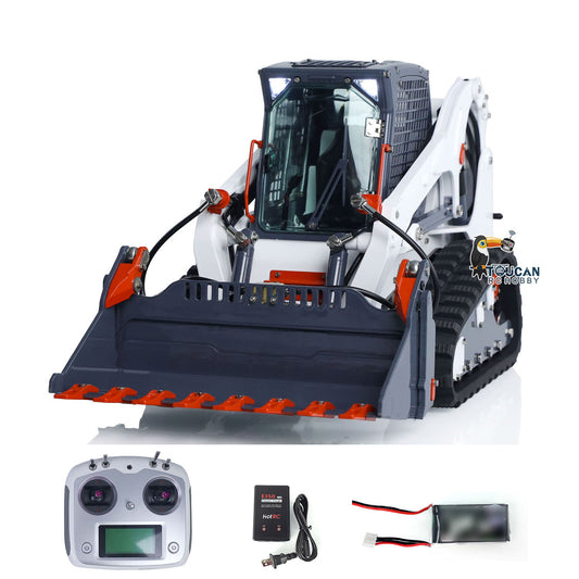 LESU 1/14 RC Hydraulic Car Aoue LT5 Skid-Steer Loader RTR Simulation Construction Vehicle Model Radio Battery Light Sound