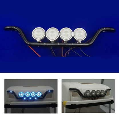 Cabin Aluminium LED Bar Light for 1/14 RC Tractor Truck 56323 56371 770S High-top R620 R730 1851 Remote Control Car DIY Models