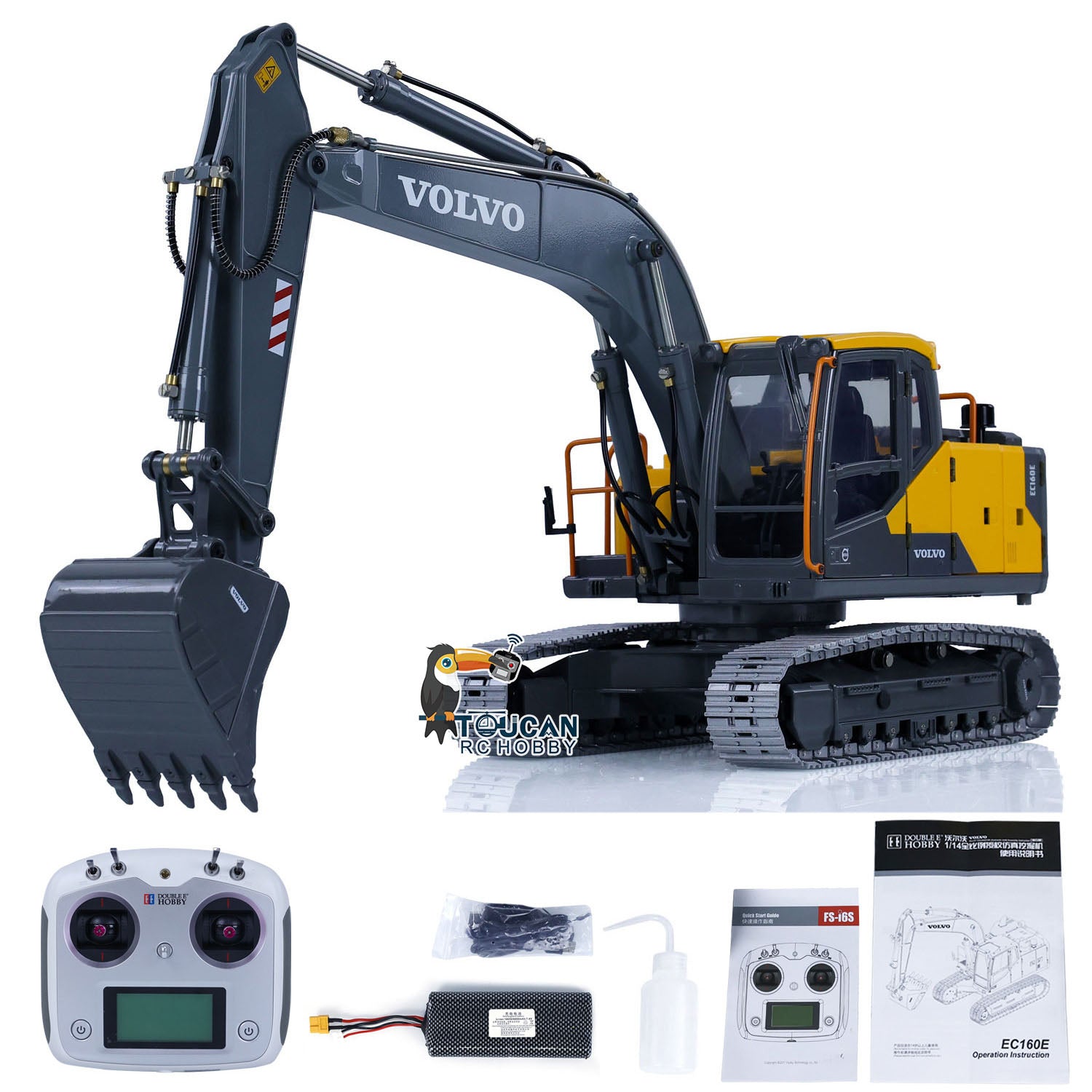 Double e rc excavator hot sale attachments