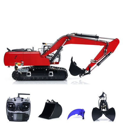 MTMODEL 1/14 946 Metal RC Hydraulic Excavator Wireless Controlled Construction Machine 2 Arms Model Clamshell Bucket Ripper