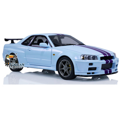 Capo 4WD 1/8 RC Racing Car R34 4x4 High Speed Metal RTR Drift Cars Sound Smoking