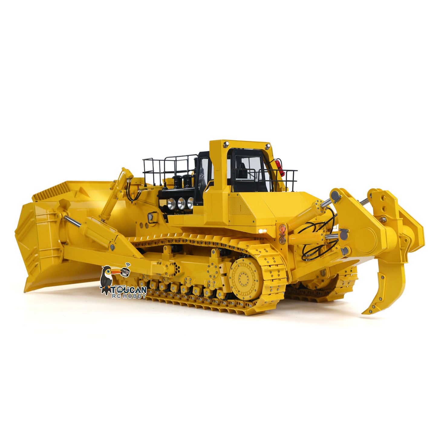 Metal JDMODEL 1/14 RC Hydraulic Bulldozer 575 Huge Dozer Heavy Machine Frsky X14 Radio RTR Mix Controlled Car Upgrade Smoking