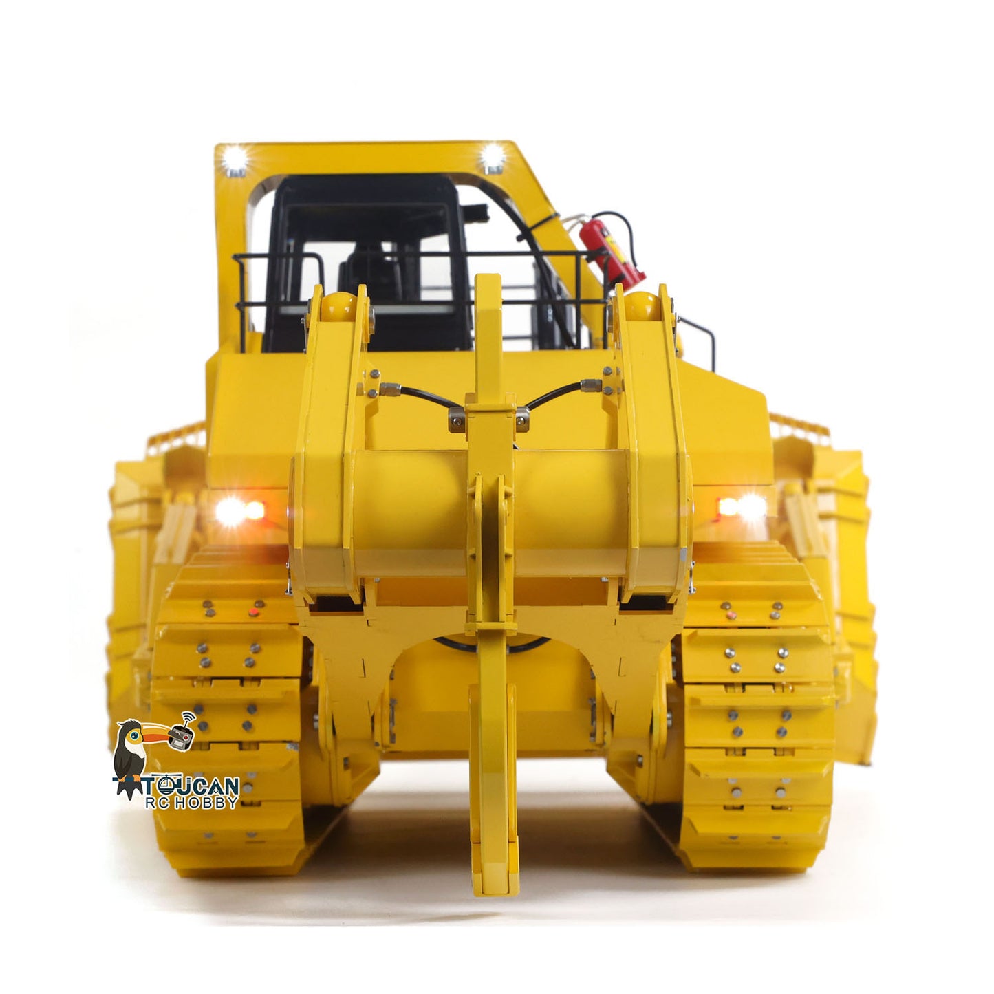 Metal JDMODEL 1/14 RC Hydraulic Bulldozer 575 Huge Dozer Heavy Machine Frsky X14 Radio RTR Mix Controlled Car Upgrade Smoking