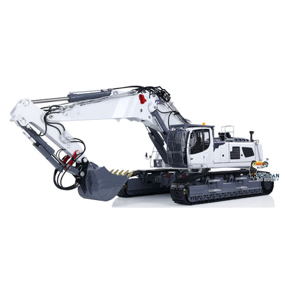 1/14 RC Full Hydraulic Excavator LESU Aoue LR960 Demolition Digging Arm Pump Lights Two Arms Digger 13CH Valve Car Model PNP