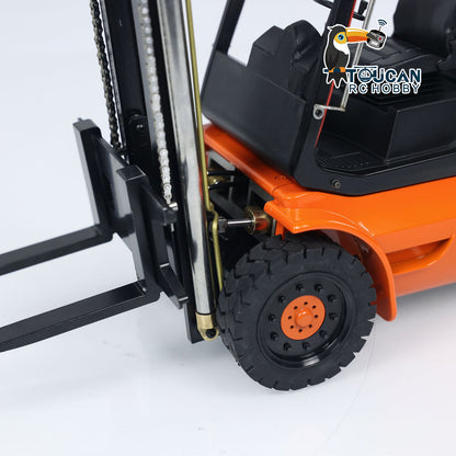 1/14 Hydraulic RC Forklift Wheeled Transfer Car Metal Construction Vehicles