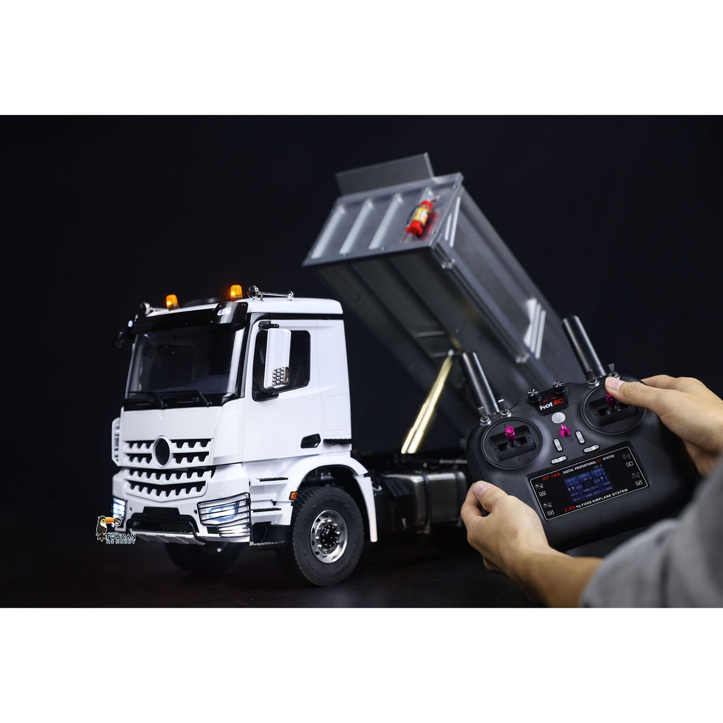 3348 Metal Chassis RTR 1/14 RC Hydraulic Dumper 2Speed Remote Control Tipper Car NO Lock Differential Light Sound Radio Battery