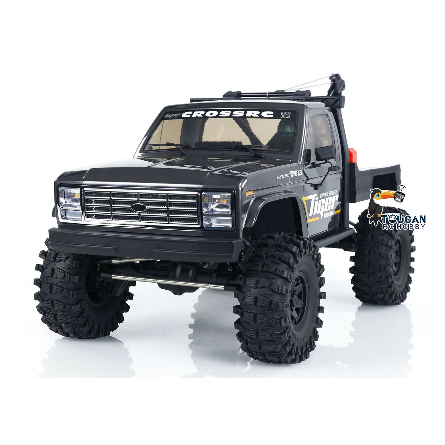 CORSSRC 1/8 4WD EMO X3 RC Towing Rescue Car 4x4 Remote Control Crawler Vehicle Hobby Model PNP Version Assembled Painted