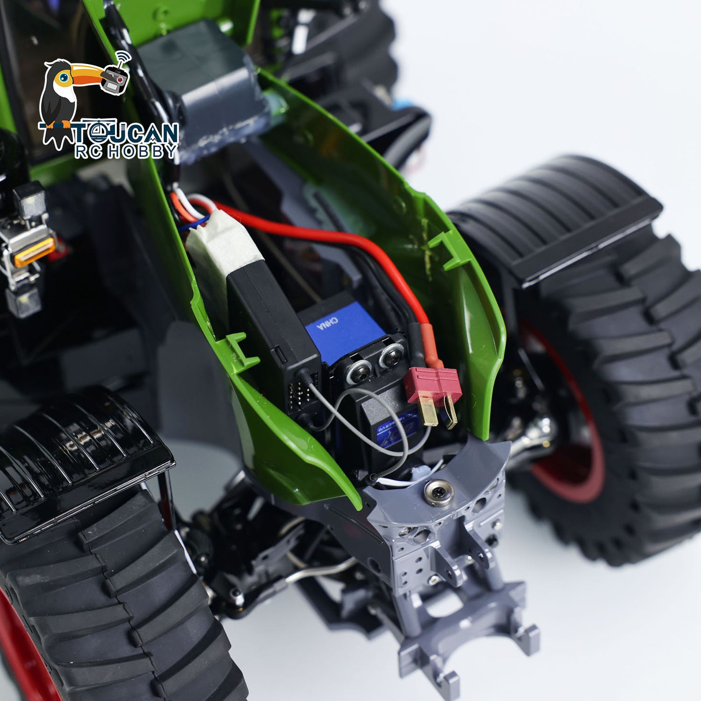 LESU 1/16 4X4 Fendt 1050 RC Tractors Metal Chassis Ready to Run Car Differential Lock Model FrSky ST8 ESC Servo Motor DIY Vehicle