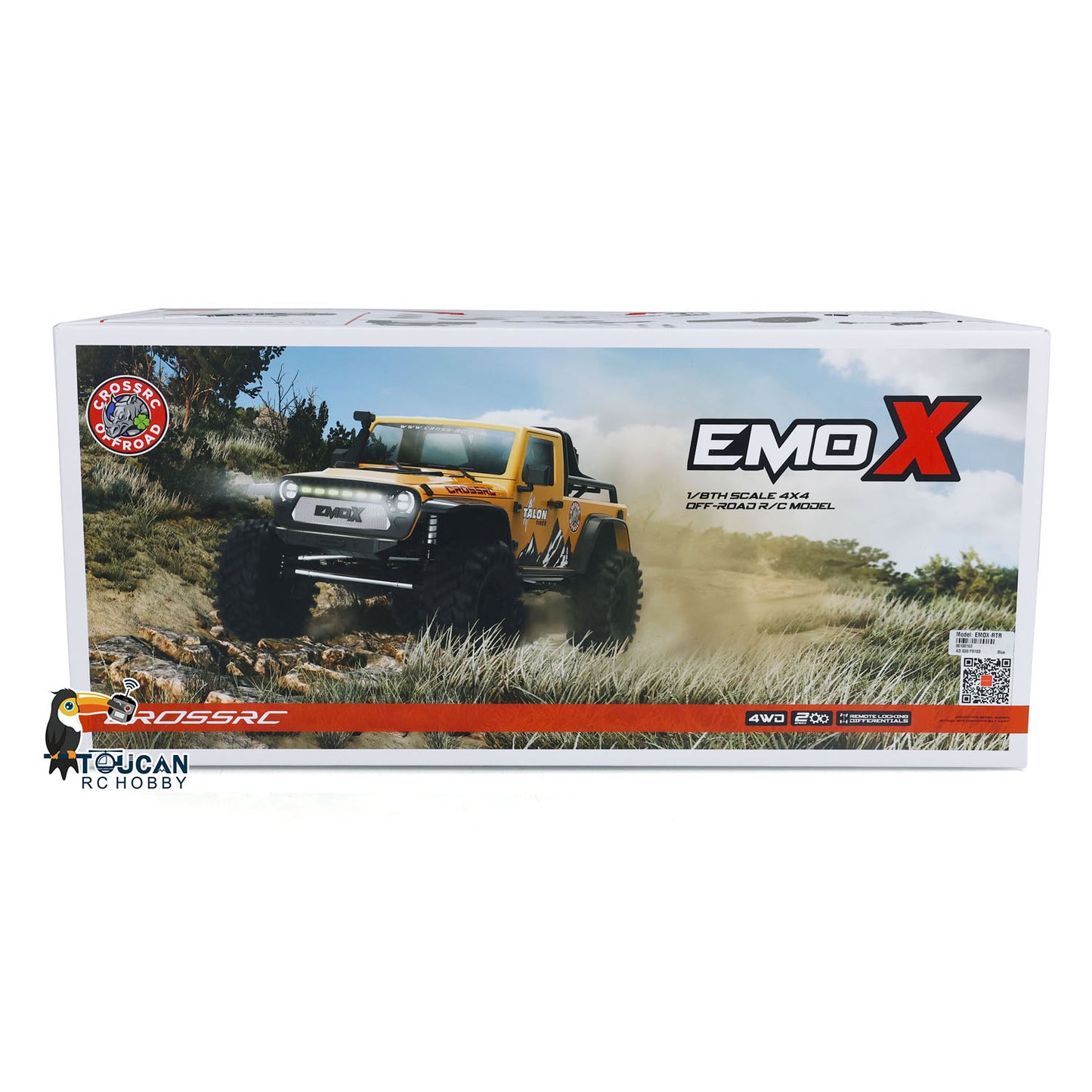 CROSSRC EMOX2 4WD 4X4 1/8 RC Off-road Vehicles Remote Control Crawler Emulated Car Painted Hobby Model Motor ESC Servo