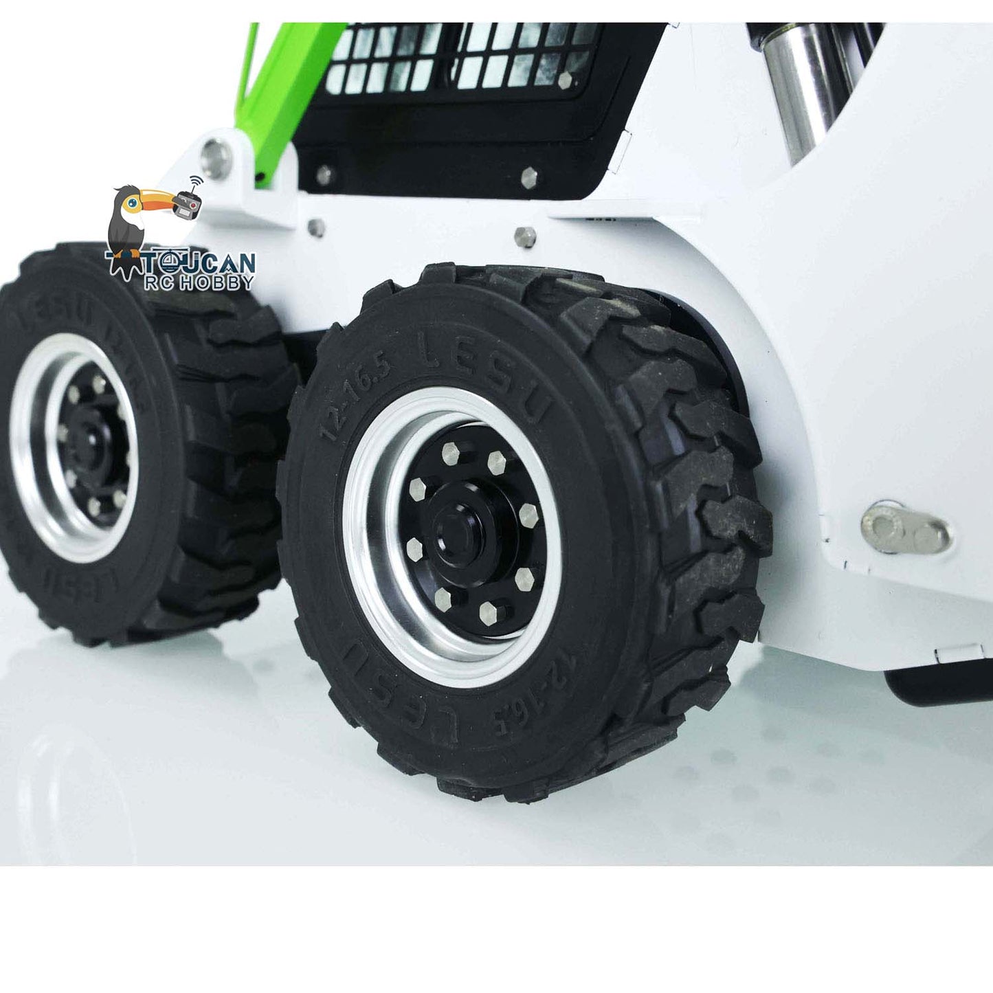 US STOCK LESU 1/14 Wheeled Skid-Steer Loader Hydraulic RC Loader Aoue LT5H I6S Radio Controller Remote Control Construction Vehicles RTR Battery