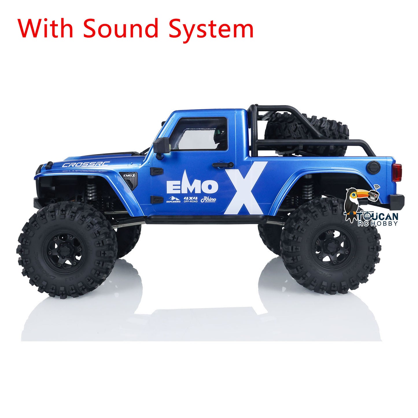 1/8 CROSS RC EMOX Off-road Vehicle Light Sounds Radio Control Crawler 2Speed Assembled Emulated Car Hobby Models 4WD