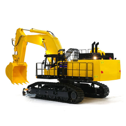 1/8 Scale PC1250 RC Hydraulic Excavator Metal Heavy Duty Construction Vehicle  Assembled and Painted Light System