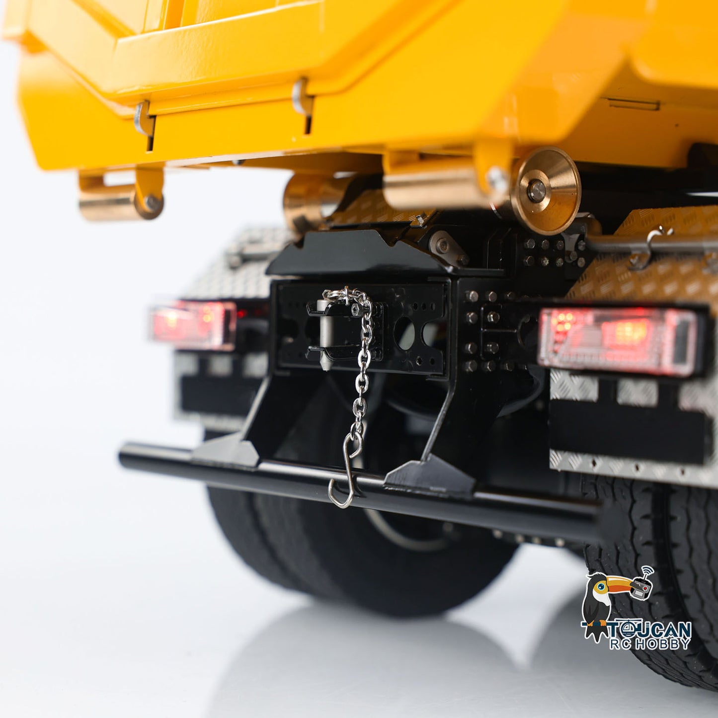 Metal 1/14 Scale Remote Control Hydraulic Dump Truck 8x8 Full Tipper Car Differential Dumper