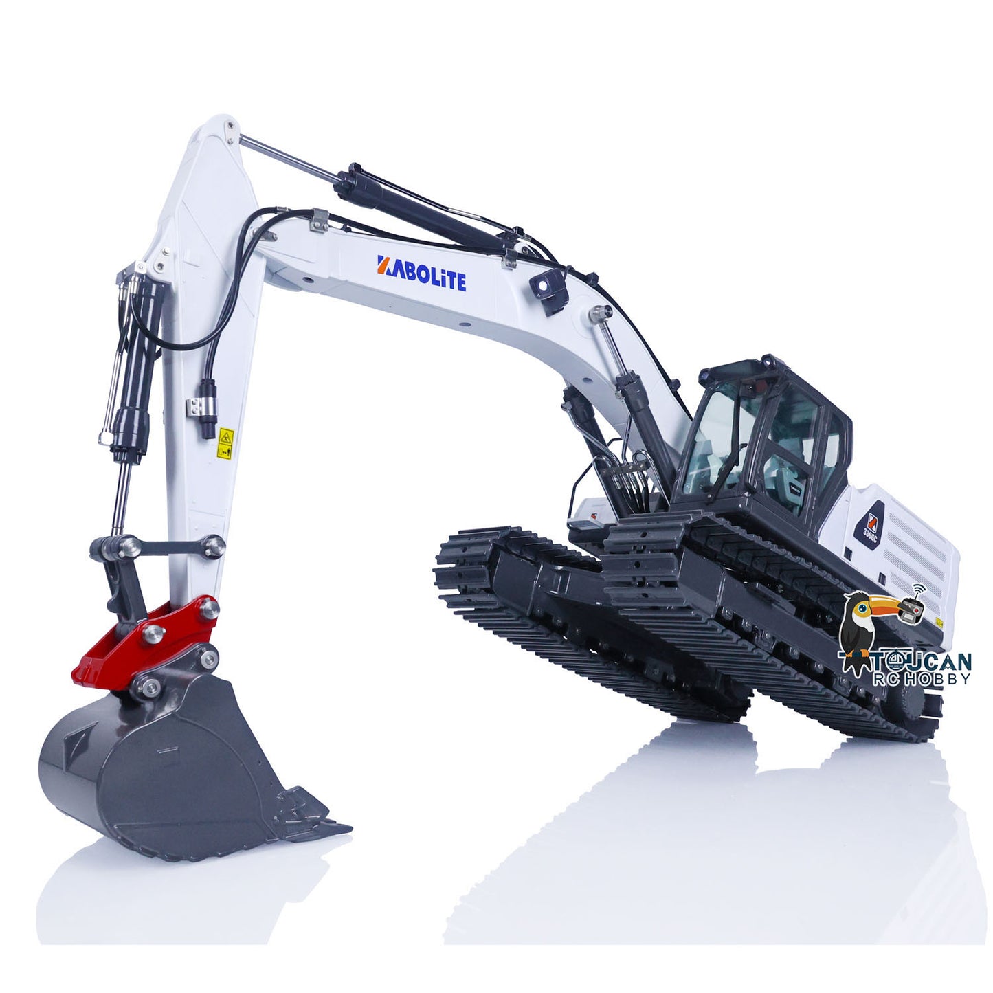 Kabolite K961-100S Metal 1/18 RC Hydraulic Excavator K336GC Earth Digger Upgraded Version 10000mAh Battery Construction Vehicle Truck Claw Hammer Quick Release Coupler