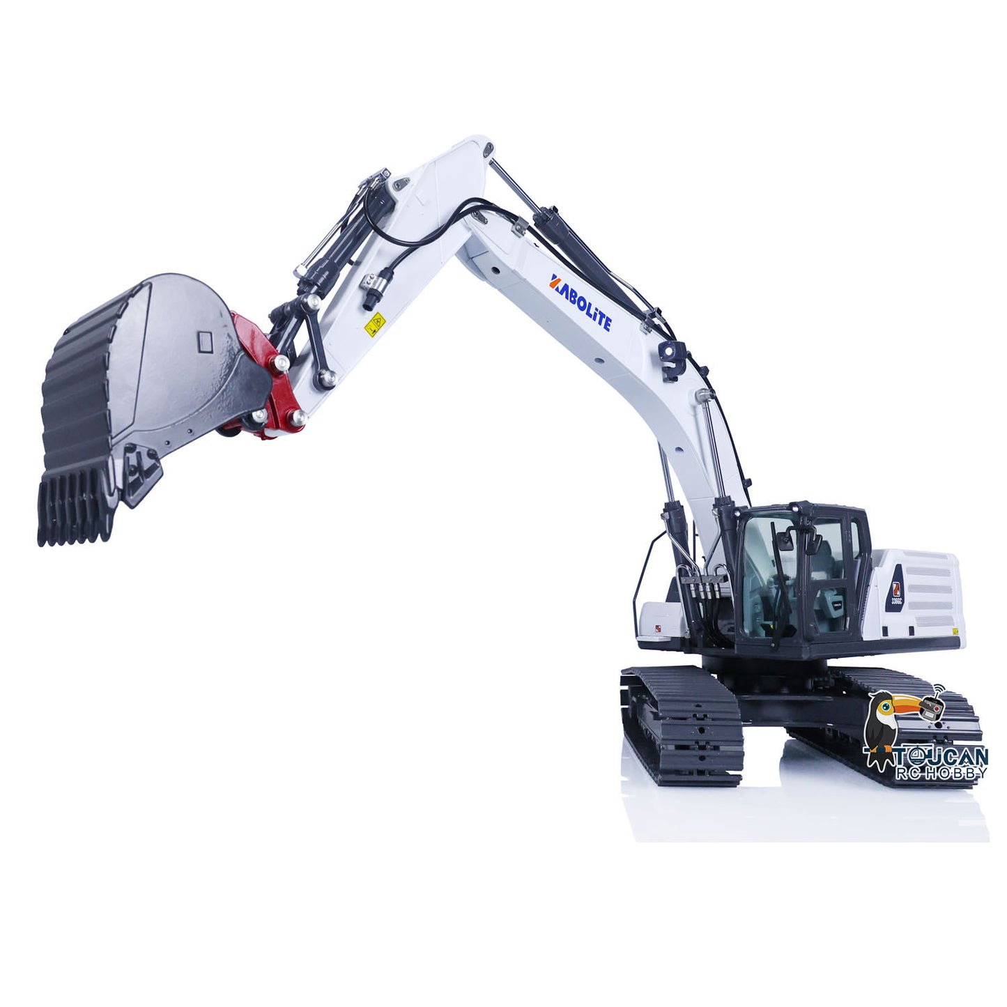 Kabolite K961-100S Metal 1/18 RC Hydraulic Excavator K336GC Earth Digger Upgraded Version 10000mAh Battery Construction Vehicle Truck Claw Hammer Quick Release Coupler