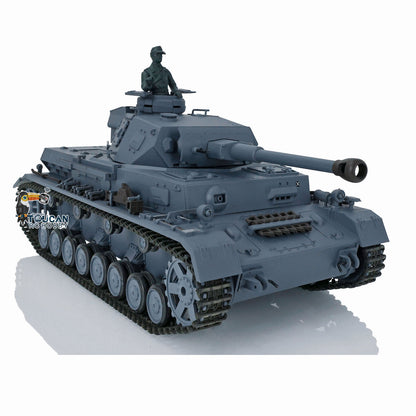 Henglong 1/16 7.0 Radio Control Tank 3859 RC Plastic German Panzer IV F2 w/ 360Degrees Rotating Turret Steel Gearbox Infrared Battle Sys