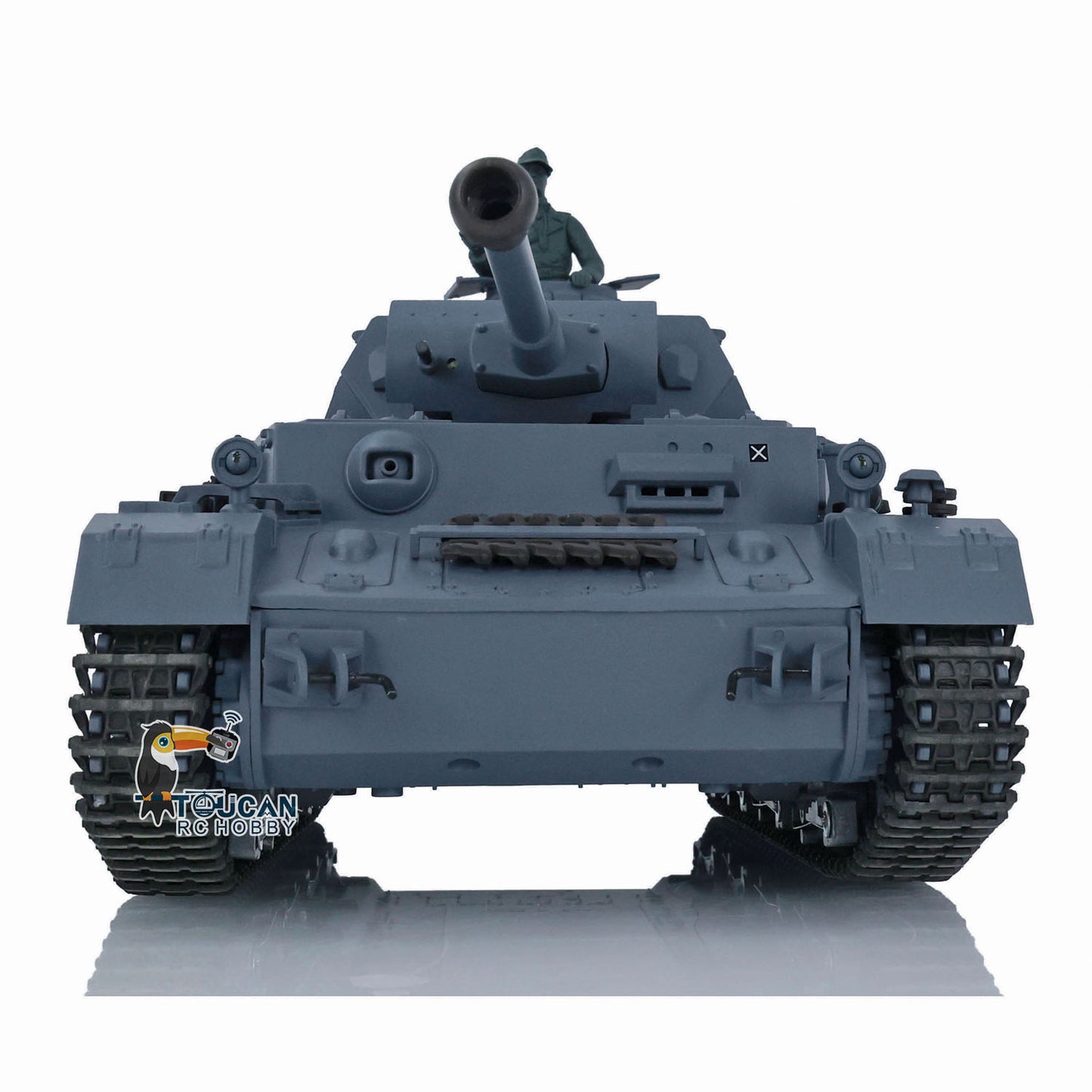 Henglong 1/16 7.0 Radio Control Tank 3859 RC Plastic German Panzer IV F2 w/ 360Degrees Rotating Turret Steel Gearbox Infrared Battle Sys