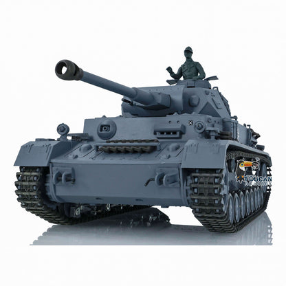 US STOCK 2.4Ghz Henglong 1:16 Scale 7.0 Plastic German Panzer IV F2 RTR RC Tank Model 3859 BB Shooting Unit IR Transmitter