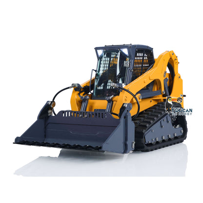 LESU 1/14 RC Metal Aoue LT5 Hydraulic Skid-Steer Loader Radio Controlled Painted Tracked Model W/ Sound Light System Pump