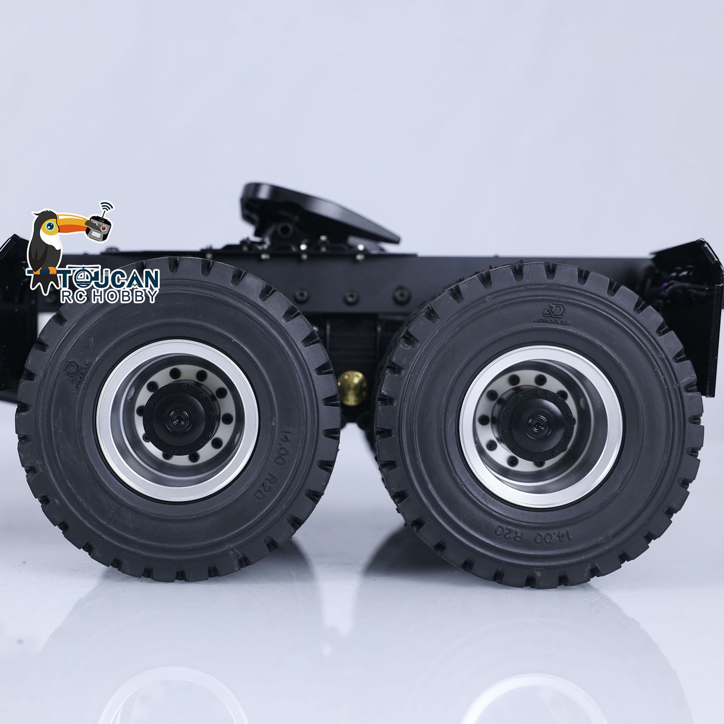 JDModel 1/14 Scale 6x6 RC Off-road Tractor Truck Remote Controlled Car Differential Axles Light Sound System RTR Ver