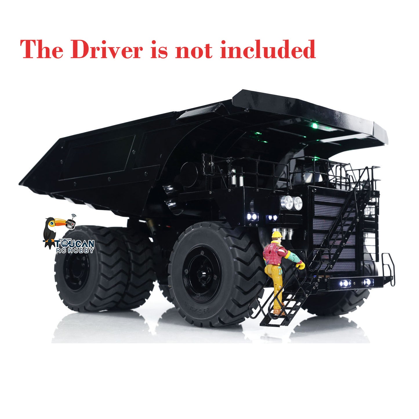 1:20 793D RC Hydraulic Mining Truck Metal Remote Controlled Dump Tipper Cars Simulation Hobby Model DIY Vehicle ESC Servo Motor