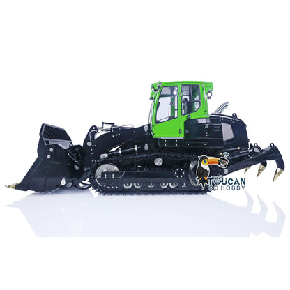 LESU Painted 1/14 Metal RC Hydraulic Loader 636 Remote Control Tracked Car PL18EV Lite Light Sound System ESC Servo