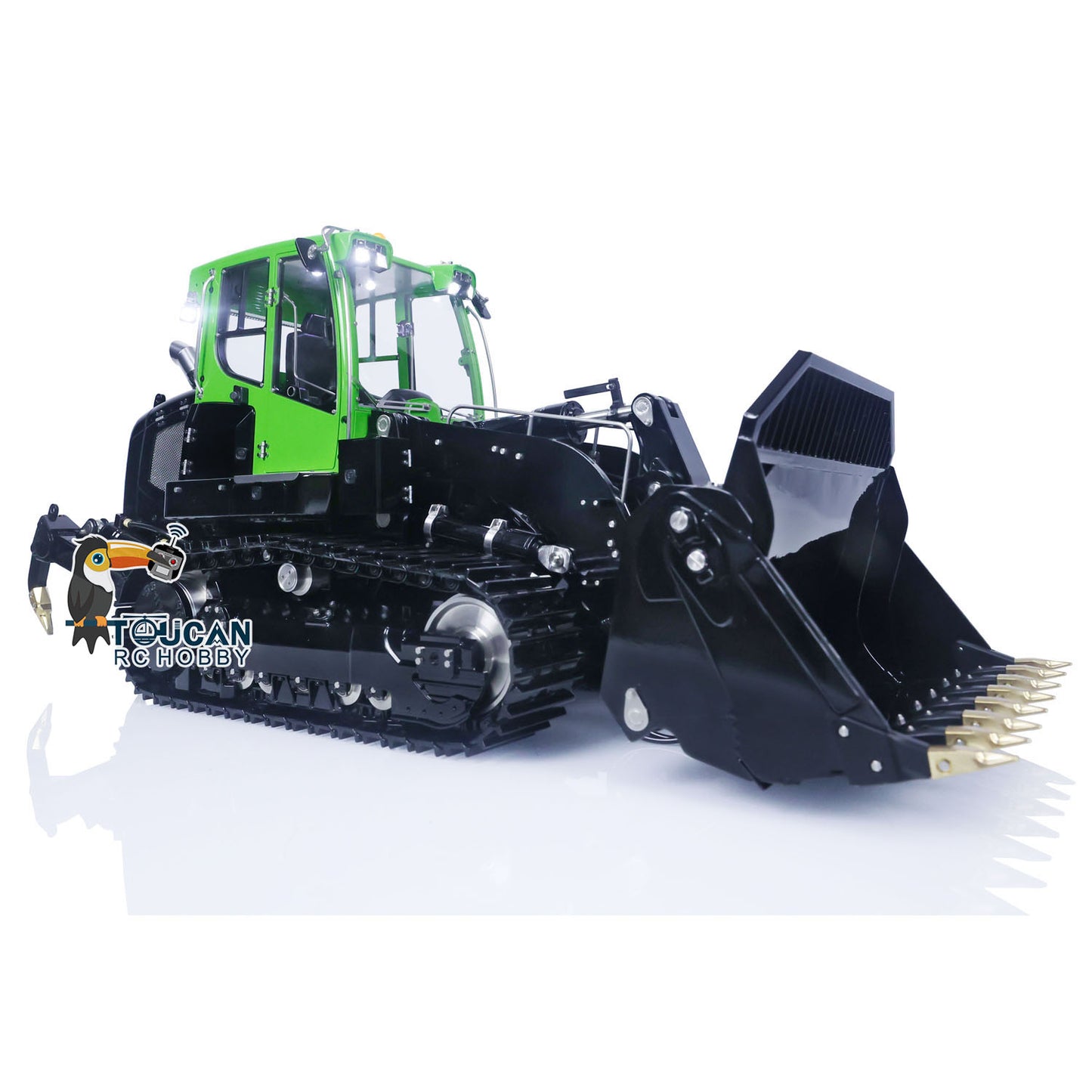 LESU Painted 1/14 Metal RC Hydraulic Loader 636 Remote Control Tracked Car PL18EV Lite Light Sound System ESC Servo