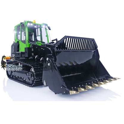 LESU Painted 1/14 Metal RC Hydraulic Loader 636 Remote Control Tracked Car PL18EV Lite Light Sound System ESC Servo