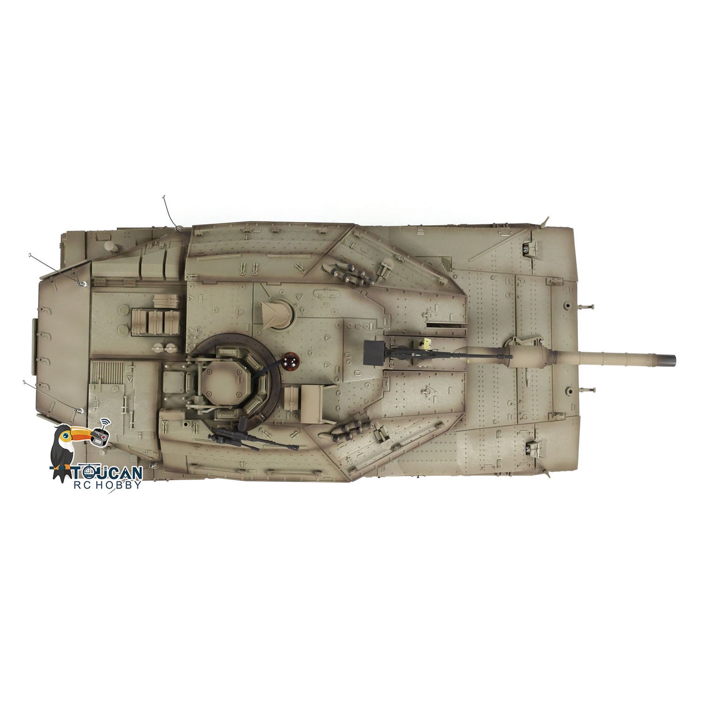 1/16 Heng Long RC Tank 3958 IDF Merkava MK IV Metal Driving Gearbox 360 Rotating Barrel Recoil Tanks Model