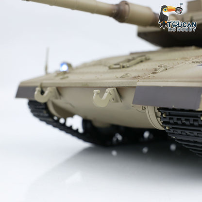 Henglong RC Tank TK7.0 IDF Merkava MK IV RC Main Battle Tank Infrared Combating Turret Rotation Standard Edition 3958-1