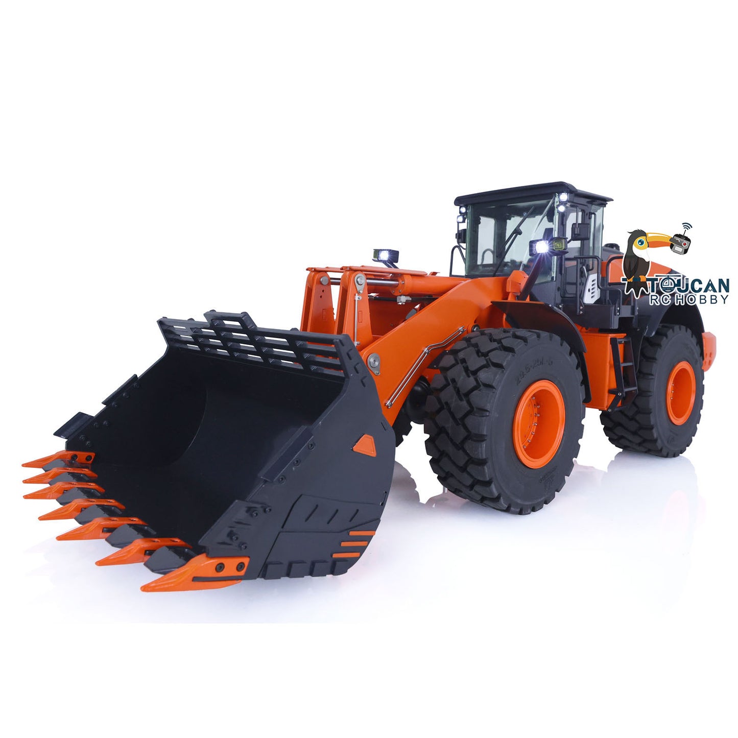 1/14 Hydraulic RC Loader ZW370 JDM 198 Remote Control Metal Construction Truck W/ New Sound Module Model