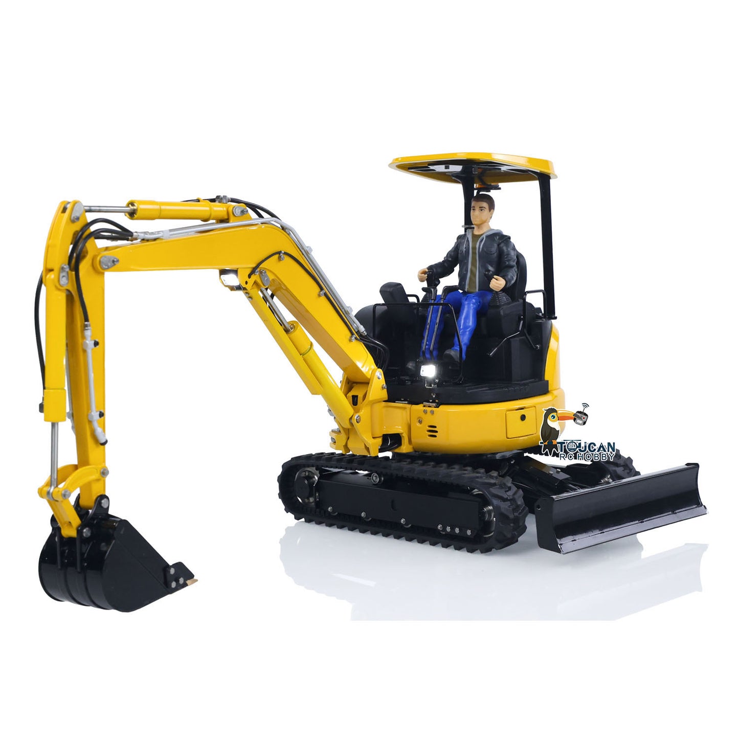 LESU 1/14 Mini RC Hydraulic Excavator PC30 Metal Radio Controlled Digger Model Frsky X14 Radio Upgrade Sound System Battery