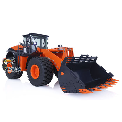 1/14 Hydraulic RC Loader ZW370 JDM 198 Remote Control Metal Construction Truck W/ New Sound Module Model