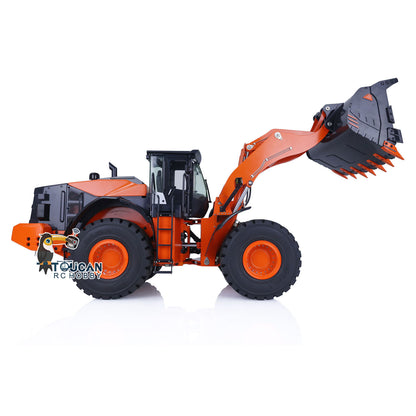 1/14 Hydraulic RC Loader ZW370 JDM 198 Remote Control Metal Construction Truck W/ New Sound Module Model