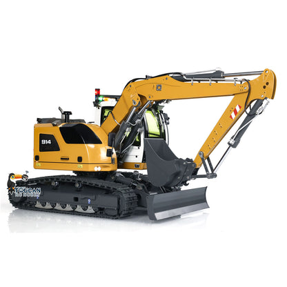 CUT 1/14 Scale 914 5-ways RC Hydraulic Excavator Valve Metal Remote Control Digger Hobby Model RTR Ver ESC Servo Motor