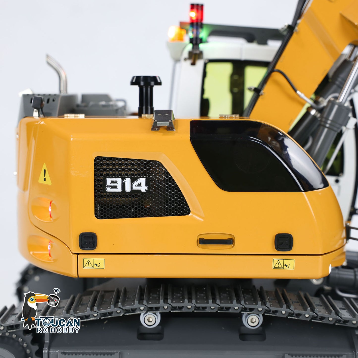 CUT 1/14 Scale 914 5-ways RC Hydraulic Excavator Valve Metal Remote Control Digger Hobby Model RTR Ver ESC Servo Motor