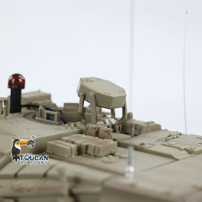 1:16 RC Military Battle Tanks Heng Long IDF Merkava MK IV 3958 Upgraded Edition W/ Metal Driving Gearbox Tracks RC Model