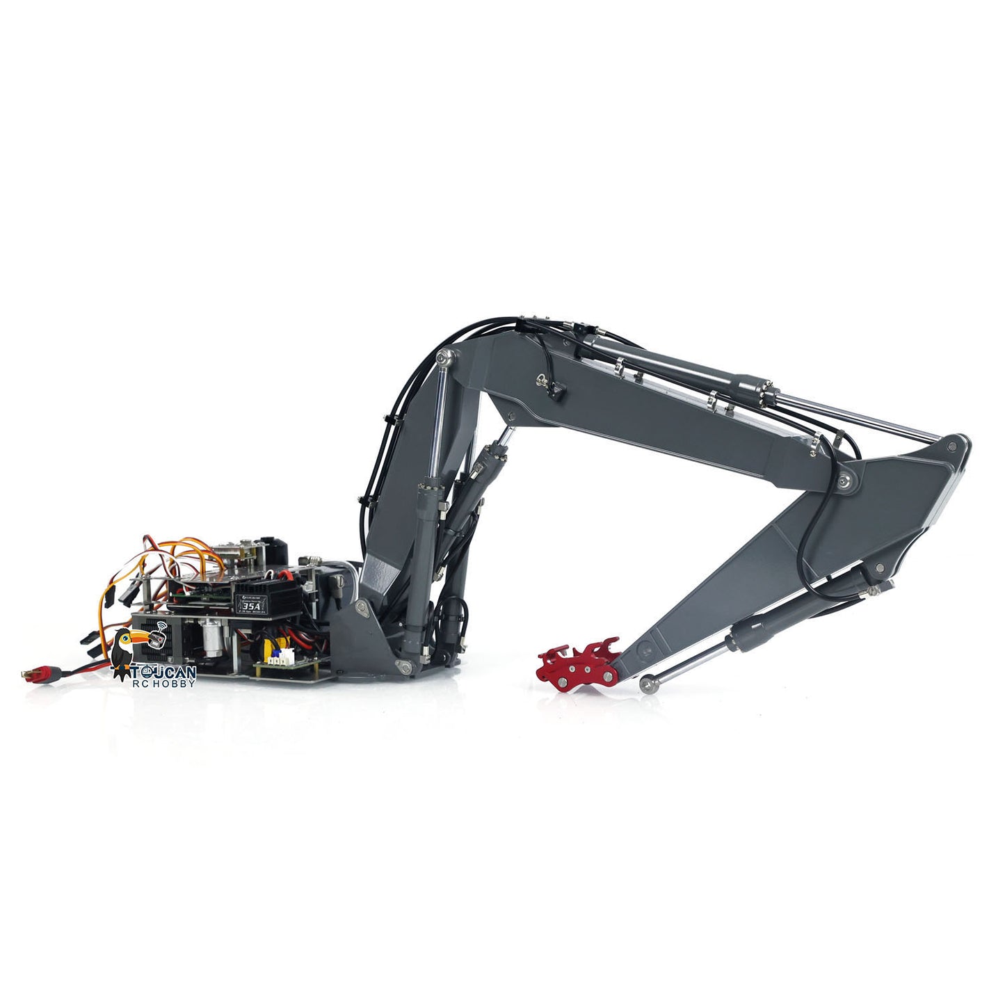 EC160E 1:14 Hydraulic 3 Arms RC Excavator Remote Control Diggers Standard Version Painted and Assembled CNC 3 Arms Upgraded Set