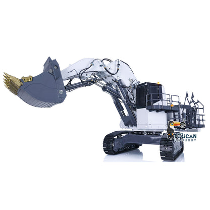 1/14 LESU AOUE 9150 RC Hydraulic Double Pump Excavator Light System Heavy Backhoe Shovel Painted Construction Car